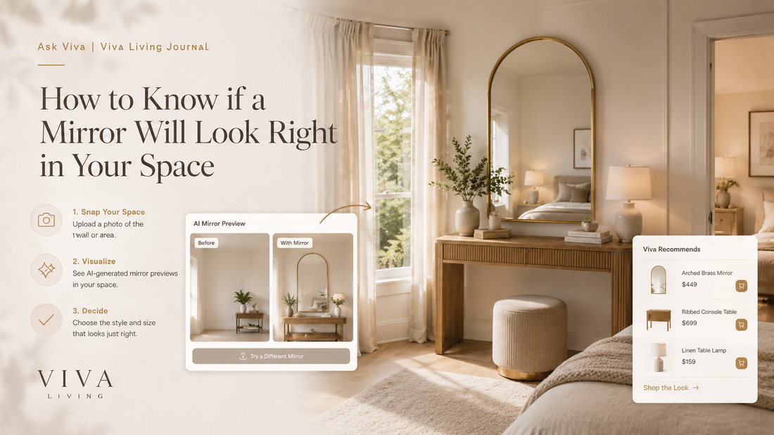 Preview how a mirror will look in your space with Ask Viva