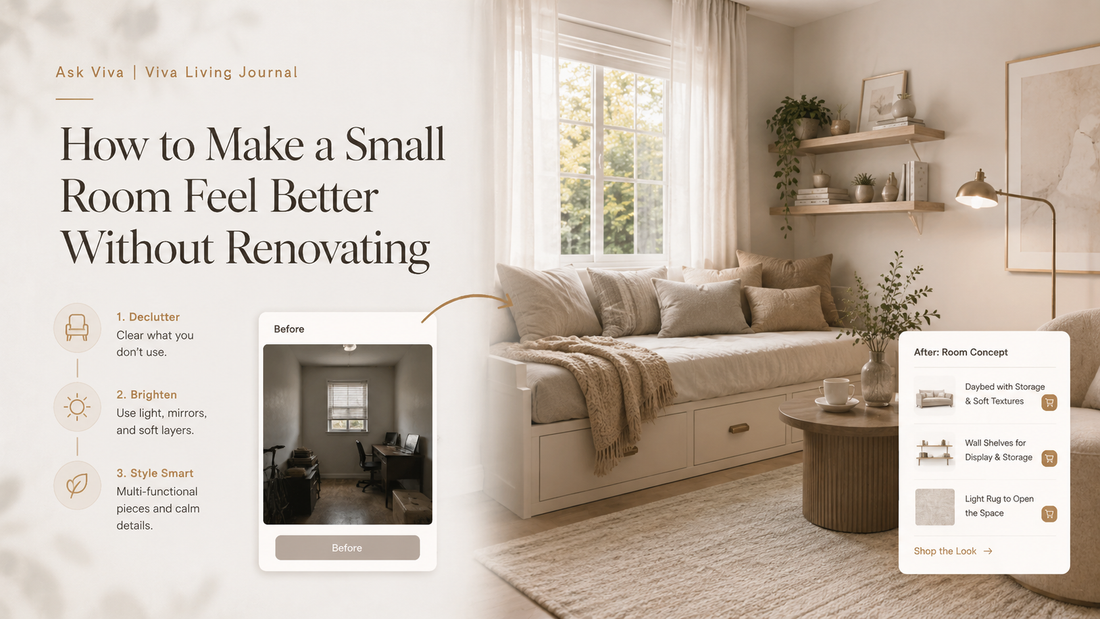 Make a small room feel better without renovating using Ask Viva ideas