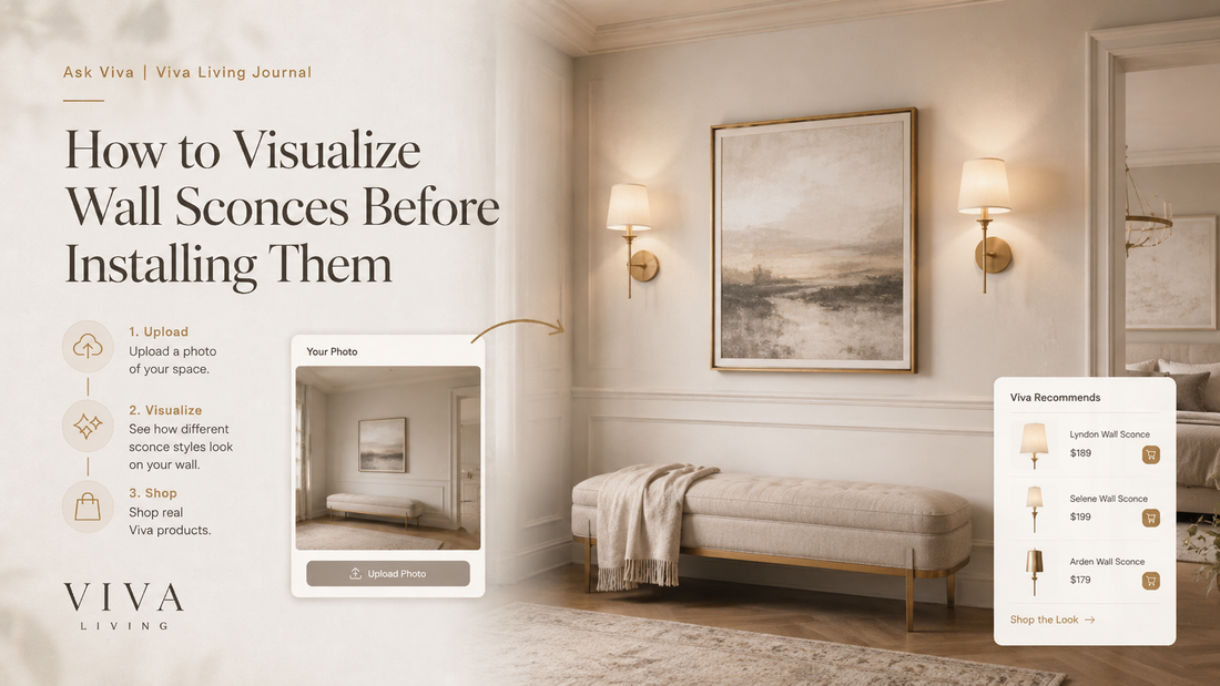 Visualize wall sconces before installing them with Ask Viva
