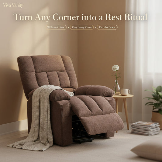 Brown massage recliner considered as a large home-furniture gift