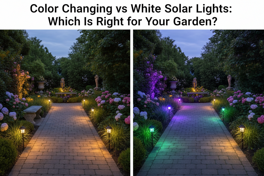 Color Changing vs White Solar Lights: Which Is Right for Your Garden?