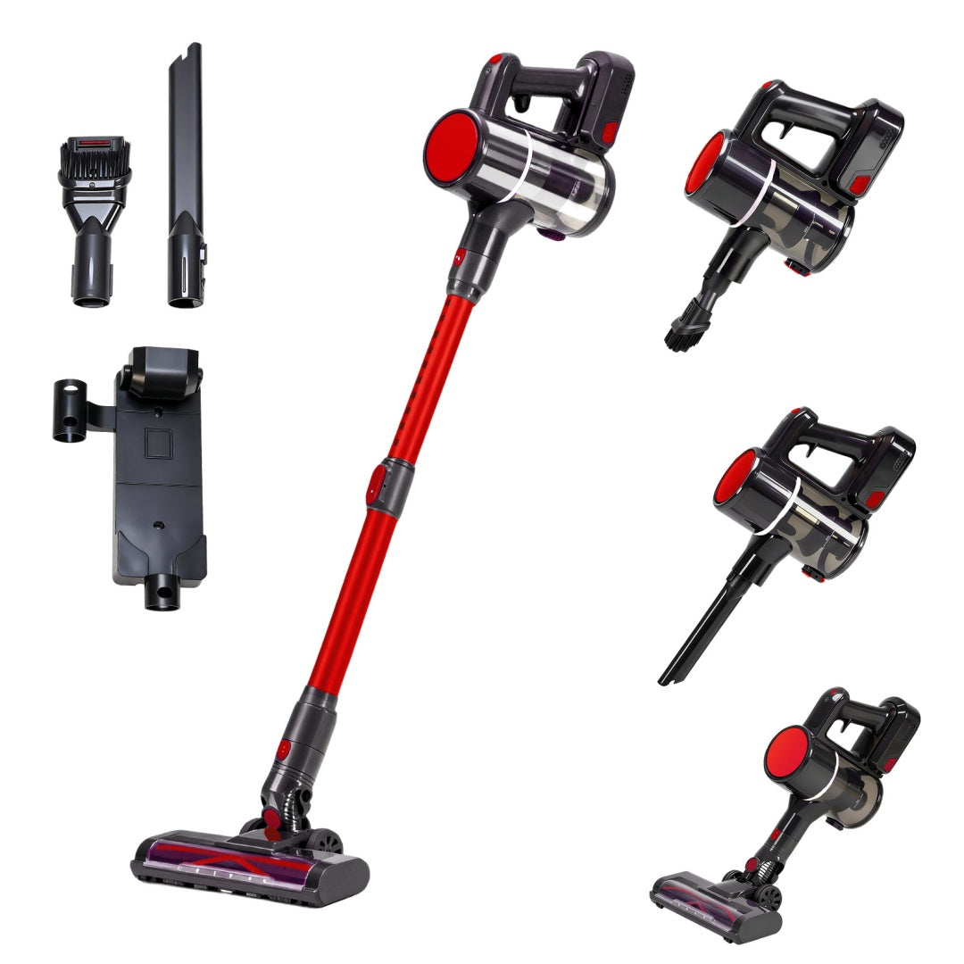 Cordless stick vacuum for an explanation of cyclone and multi-layer filtration claims