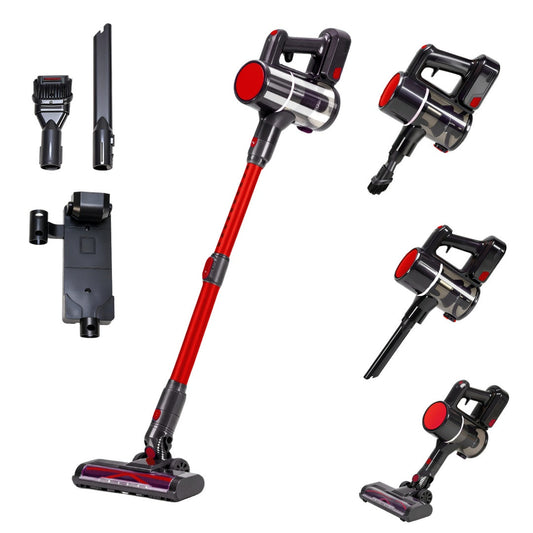 Cordless stick vacuum for an explanation of cyclone and multi-layer filtration claims