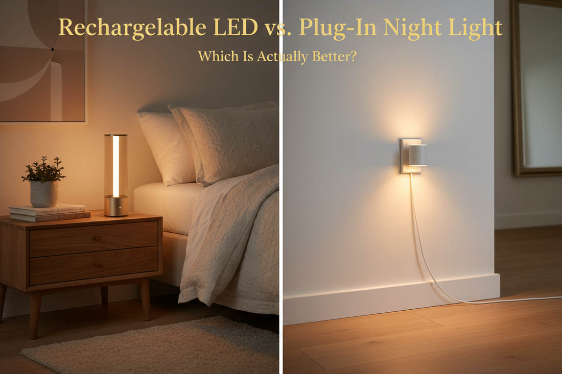 Rechargeable LED Night Light vs. Plug-In Night Light: Which Is Actually Better?