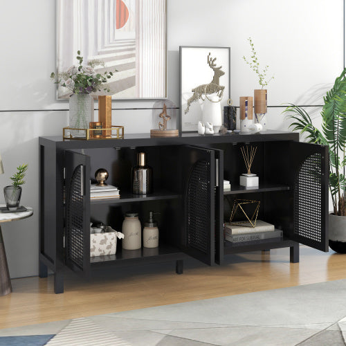 Viva Atelier Palma Large Storage Sideboard with Faux Rattan Doors