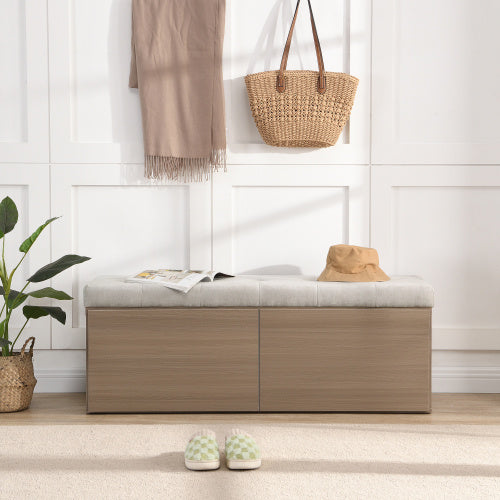 Viva Essentials: 49-Inch Storage Table & Footstool – Where Function Meets Fashion