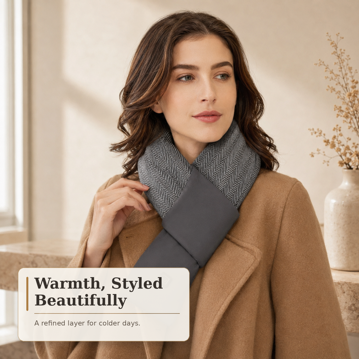 USB Heated Scarf with Optional Power Bank | Viva Elite