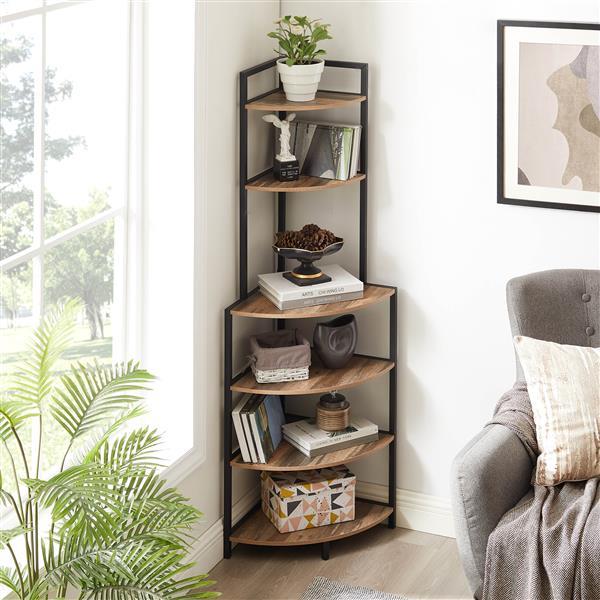 floating wall shelf with wood finish
