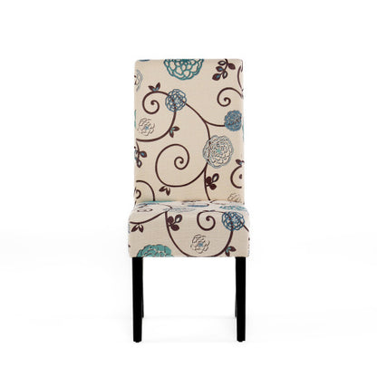 White & Blue Upholstered Dining Chair | Viva Sienna