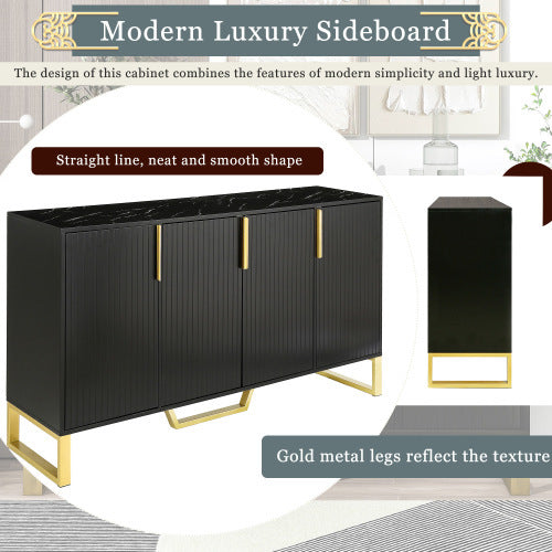 Viva Meridian Four-Door Modern Sideboard