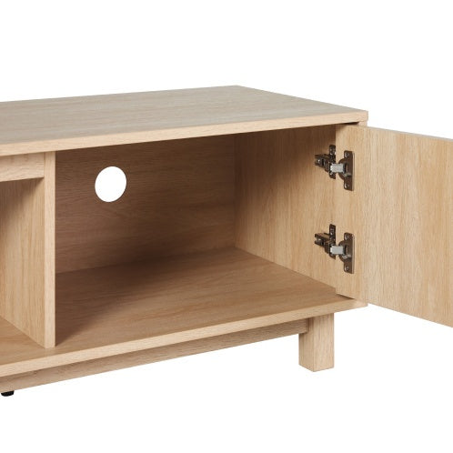Viva Flûte 80″ Modern Fluted-Door TV Stand