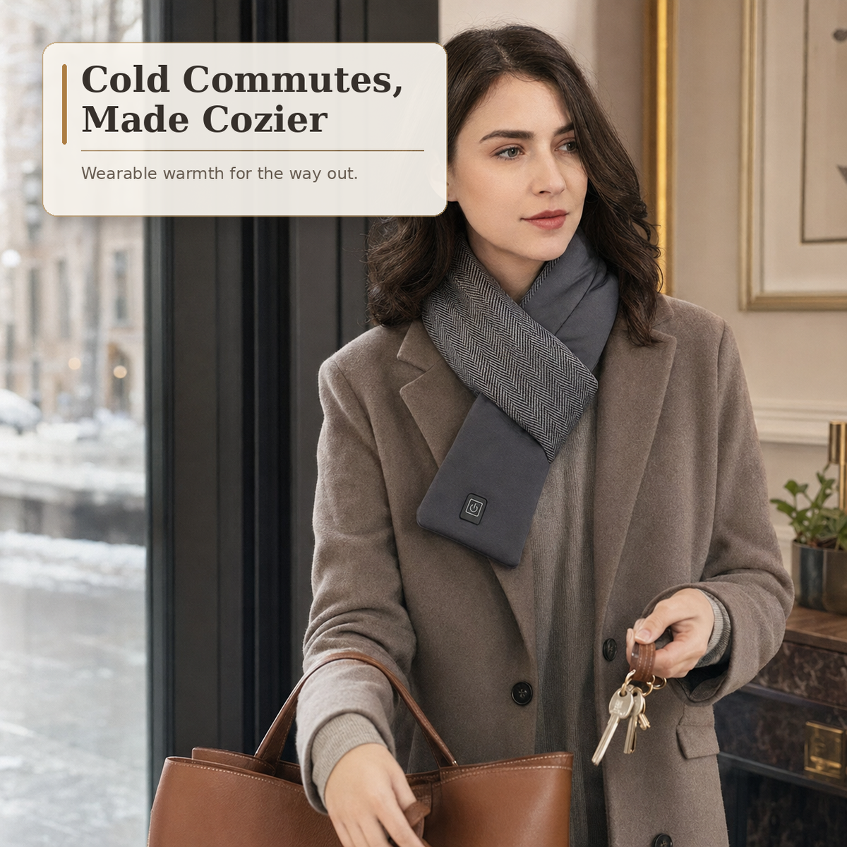 USB Heated Scarf with Optional Power Bank | Viva Elite