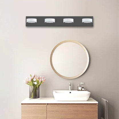 Viva Elite LED Modern Black 4-Light Vanity Fixture – The Future of Illuminated Elegance