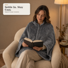 Viva Elite USB Heated Blanket – Heated Poncho Shawl Wrap with Zipper for Home & Office