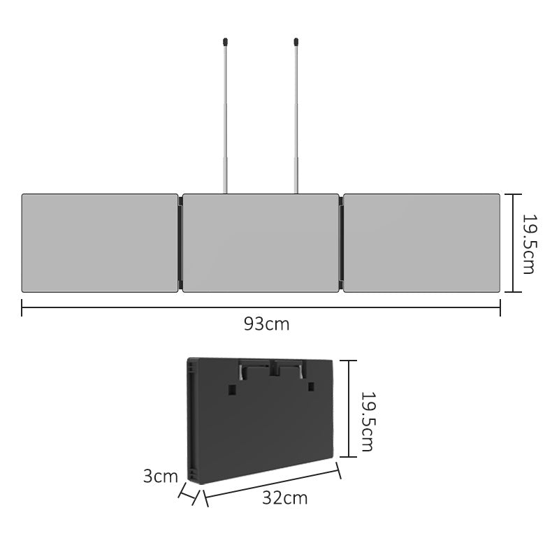 Barber Mirrors with Iron Hooks – Available with or Without Lights