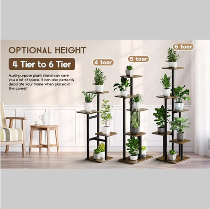 Black 5-Tier Indoor Plant Stand | Viva Essentials