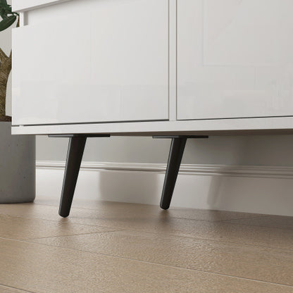 Luxury LED Storage Cabinet - Sleek & Modern White Gloss Finish