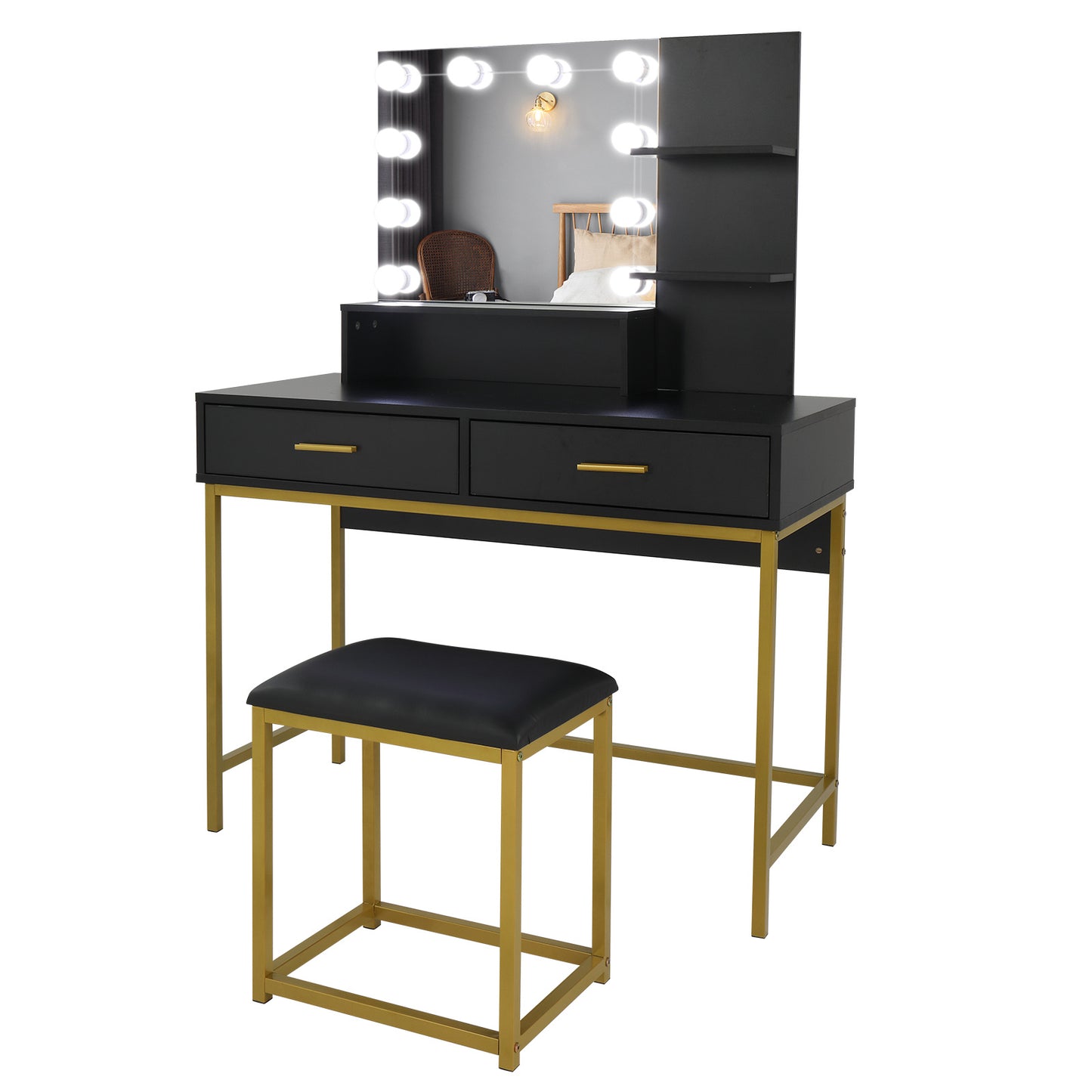 Viva Elite Trine Industrial Three-Tier Vanity Set - The Future of Minimalist Luxury