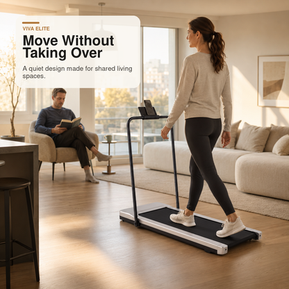 Compact Under-Desk Walking Treadmill with Remote & LED Display | Viva Elite