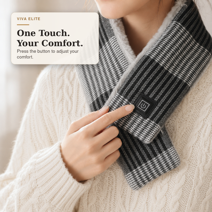 Plaid USB Heated Scarf with Soft Lining | Viva Elite