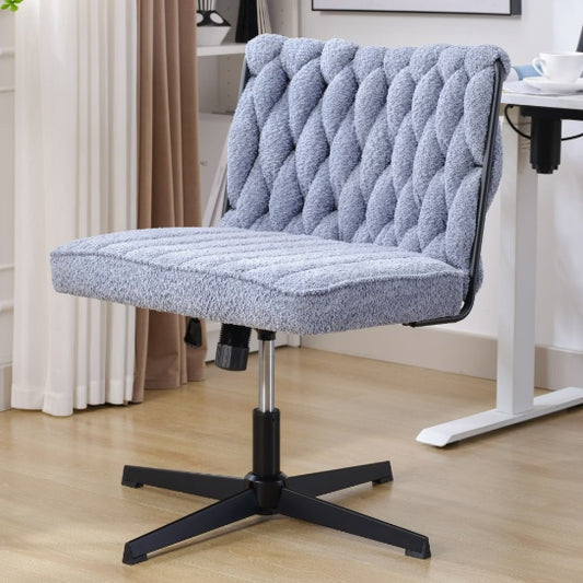 Viva Épure Armless Blue Desk Chair