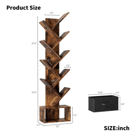 Viva Smart Living Collection: 9-Tier Tree Bookshelf