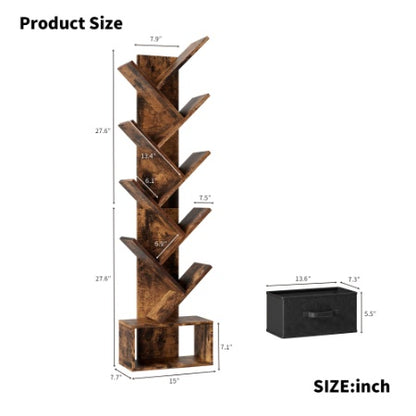 Viva Smart Living Collection: 9-Tier Tree Bookshelf