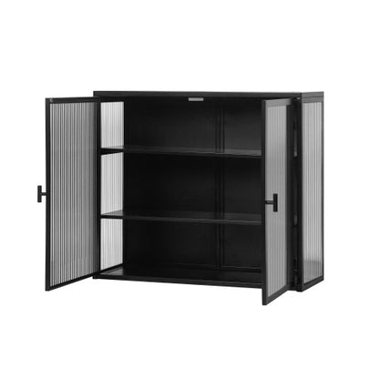 Viva Noctis Two-Door Glass-Front Wall Cabinet