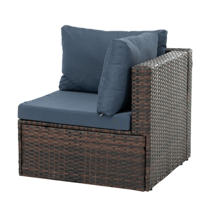 Patio Furniture, Outdoor Furniture, Seasonal PE Wicker Furniture, 5 Set Wicker Furniture With Temper