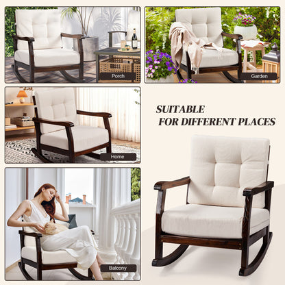 Cedar Cloud Rocking Chair with Detachable Cushion | Viva