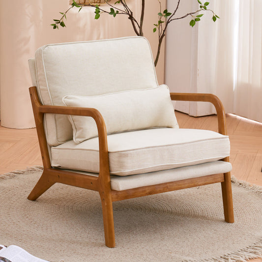 Viva Modern Living Collection: Oslo Oak Lounge Chair