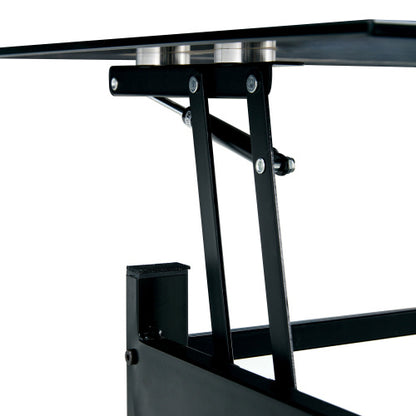 Viva Louvre Collection: The Noir Elevate Tempered Glass Coffee Table