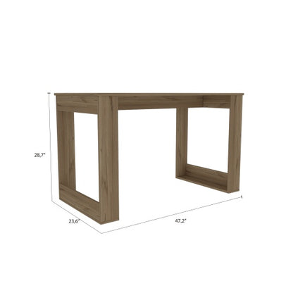 Viva Atelier Lacey Smokey Oak Rectangle Computer Desk
