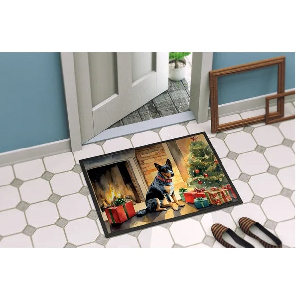 Viva Noël Australian Cattle Dog Christmas Doormat