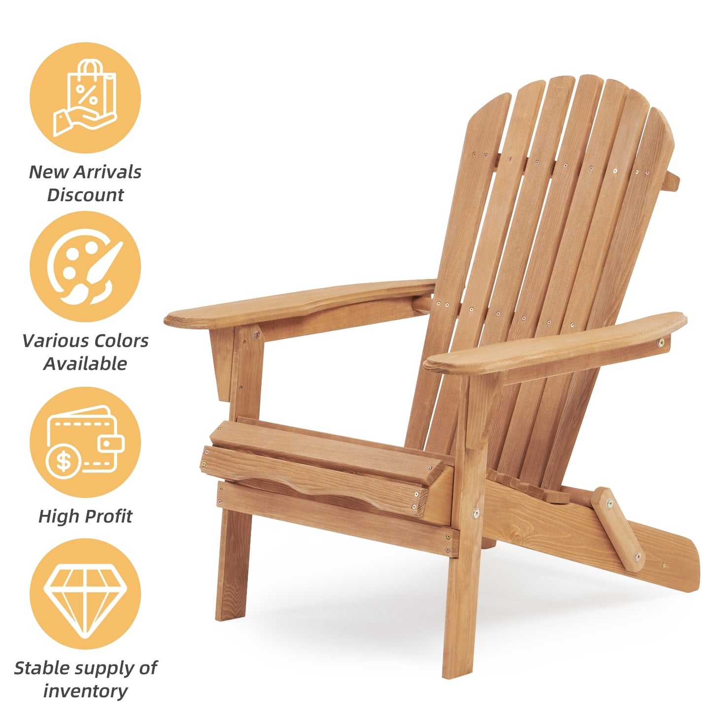 Viva Aria Folding Adirondack Chairs