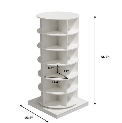 30-Inch 360° Rotating Shoe Cabinet – 6-Tier Smart Storage Solution