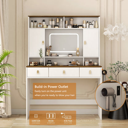 Viva Elite Margaux Farmhouse Vanity Set – The Future of Beauty Sanctuary Design