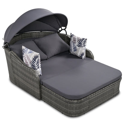 Viva Smart Living Collection: 79.9" Double Sunbed with Canopy