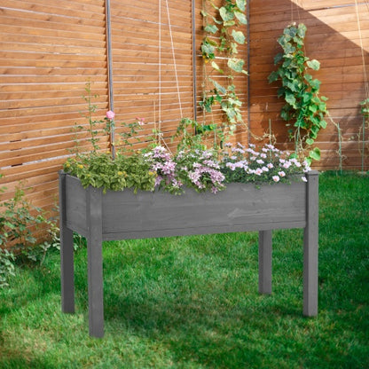 Elevated Wooden Garden Bed with Legs – Premium Outdoor Planter Box