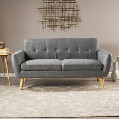 Viva Aria Waffle-Tufted Loveseat