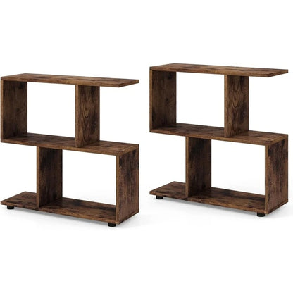 Elevate Your Home with the Stylish 2-Tier Wooden Bookcase | Viva Vanity