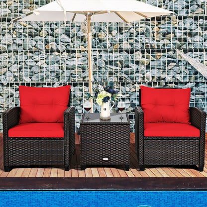 🌿 Viva Sorella 3-Piece Rattan Patio Set – Elevated Outdoor Living, Effortlessly