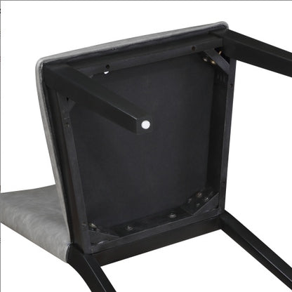 Gray Faux-Leather Side Chair | Viva Amelia