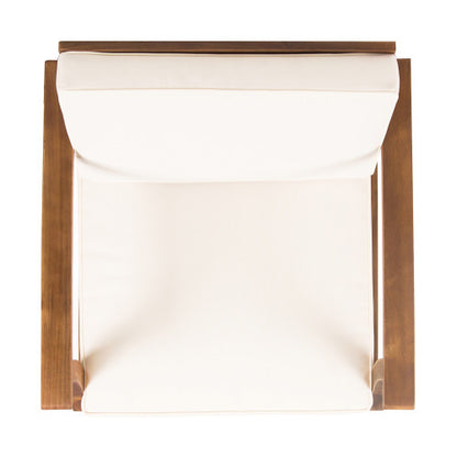 Cream Wooden Club Chair | Viva Clement