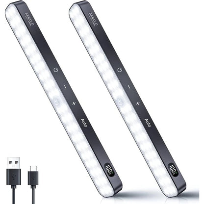 Viva Elite Rechargeable Under Cabinet LED Light - 60 LED Motion Sensor with Battery Display