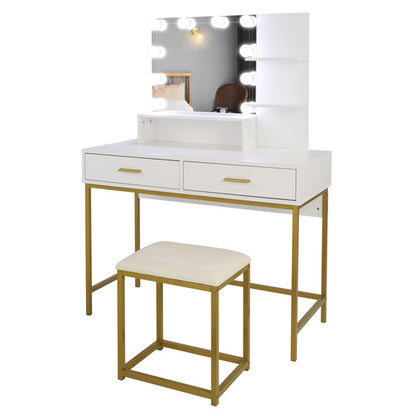 Viva Elite 2-Drawer Dressing Table Set Collection - The Future of Modern Minimalism