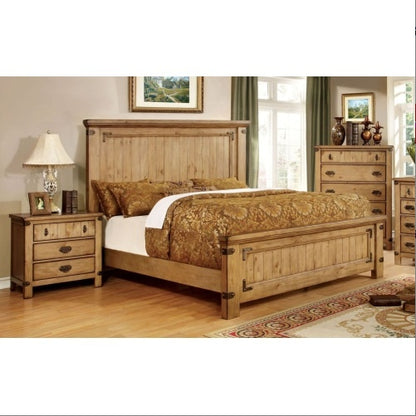 Viva Elite Cottage Weathered Elm Nightstand – The Future of Rustic Smart Living