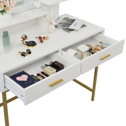 Viva Elite 2-Drawer Dressing Table Set Collection - The Future of Modern Minimalism