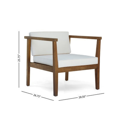 Beige 4-Seater Acacia Outdoor Chat Set | Viva Verona