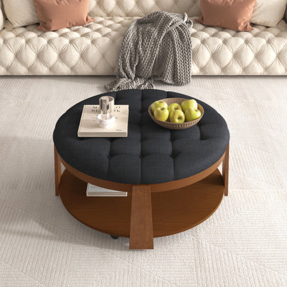 Viva Elite Round Footstool Coffee Table – The Future of Versatile Living Luxury